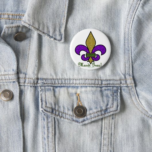 Lilie Mardi Gras Button (Beispiel)