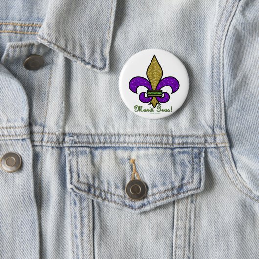 Lilie Mardi Gras Button (Beispiel)