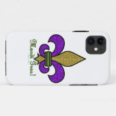 Lilie Mardi Gras Case-Mate iPhone Hülle (Rückseite (Horizontal))