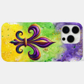 Lilie Mardi Gras Case-Mate iPhone Hülle (Rückseite (Horizontal))