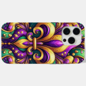 Lilie Mardi gras Case-Mate iPhone Hülle (Rückseite (Horizontal))