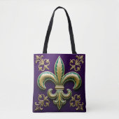 Lilie Mardi Gras Decorative Tasche (Vorderseite)
