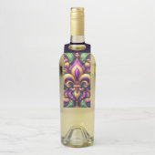 Lilie Mardi gras Flaschenanhänger (Auf Flasche)