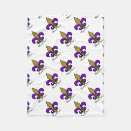 Lilie Mardi Gras Fleecedecke