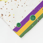 Lilie Mardi Gras Fleecedecke (Ecke)