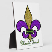 Lilie Mardi Gras Fotoplatte (Seite)