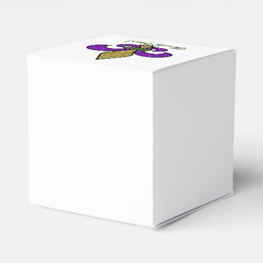 Lilie Mardi Gras Geschenkschachtel (Rückseite)