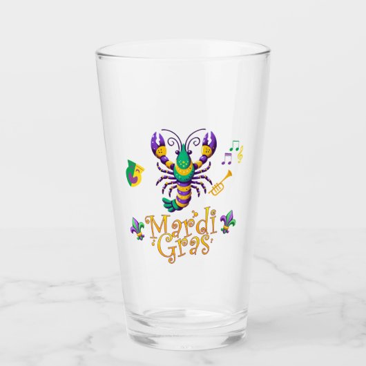 Lilie Mardi Gras Glas (Vorderseite)