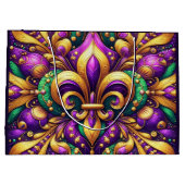 Lilie Mardi gras Große Geschenktüte (Rückseite)