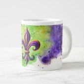 Lilie Mardi Gras Jumbo-Tasse (Vorderseite Rechts)