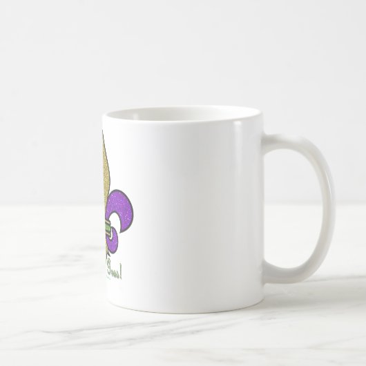 Lilie Mardi Gras Kaffeetasse (Rechts)