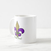 Lilie Mardi Gras Kaffeetasse (Vorderseite Links)