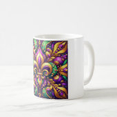 Lilie Mardi gras Kaffeetasse (VorderseiteRechts)