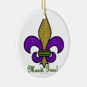 Lilie Mardi Gras Keramikornament (Rechts)