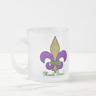 Lilie Mardi Gras Mattglastasse