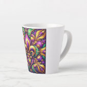 Lilie Mardi gras Milchtasse (Rechte Ecke)