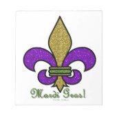 Lilie Mardi Gras Notizblock (Vorderseite)