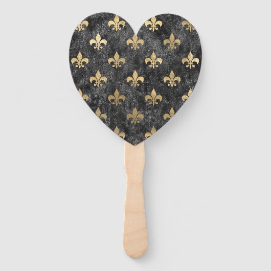 Lilie Mardi Gras Orleans Fächer (Rückseite)