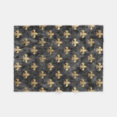 Lilie Mardi Gras Orleans Fleecedecke (Vorderseite (Horizontal))