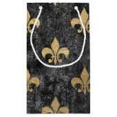 Lilie Mardi Gras Orleans Kleine Geschenktüte (Rückseite)