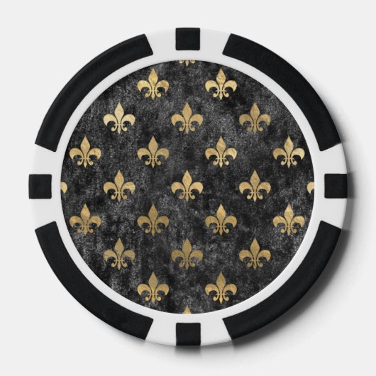 Lilie Mardi Gras Orleans Pokerchips (Vorderseite)