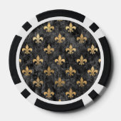 Lilie Mardi Gras Orleans Pokerchips (Rückseite)