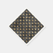 Lilie Mardi Gras Orleans Serviette (Ecke)