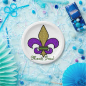 Lilie Mardi Gras Pappteller (Party)