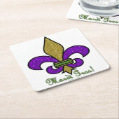 Lilie Mardi Gras Rechteckiger Pappuntersetzer (angewinkelt)