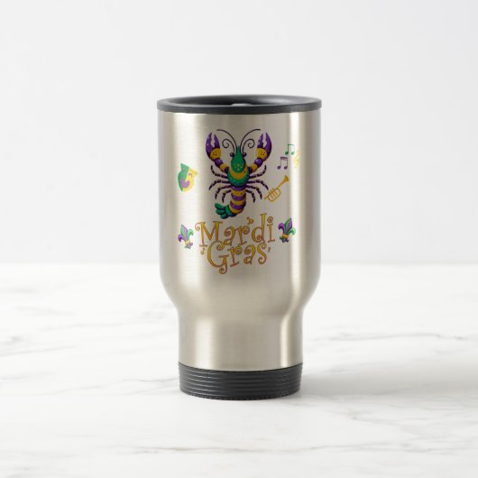 Lilie Mardi Gras Reisebecher (Mittel)