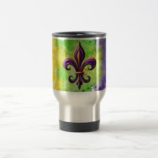 Lilie Mardi Gras Reisebecher (Mittel)