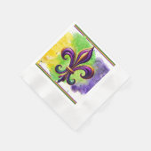 Lilie Mardi Gras Serviette (Ecke)