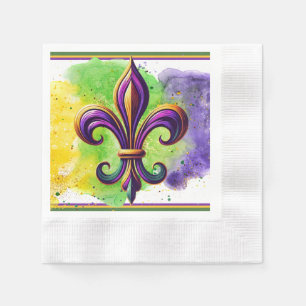 Lilie Mardi Gras Serviette