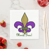 Lilie Mardi Gras Serviette (Beispiel)