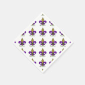 Lilie Mardi Gras Serviette (Ecke)