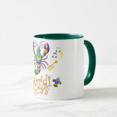 Lilie Mardi Gras Tasse (VorderseiteRechts)