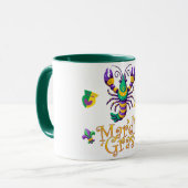 Lilie Mardi Gras Tasse (Vorderseite Links)