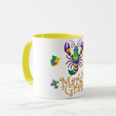 Lilie Mardi Gras Tasse (Vorderseite Links)