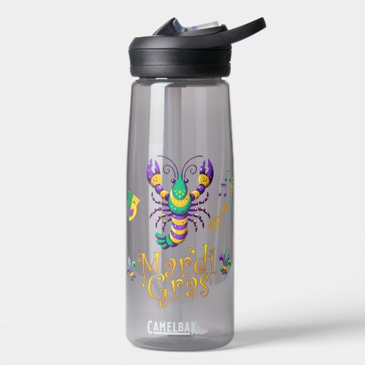 Lilie Mardi Gras Trinkflasche (Links)