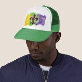 Lilie Mardi Gras Truckerkappe (Beispiel)