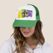 Lilie Mardi Gras Truckerkappe (Beispiel)