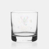 Lilie Mardi Gras Whiskyglas (Vorderseite)