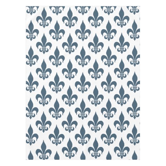 Lilie: Marine-Blau Tischdecke (Vorderseite)