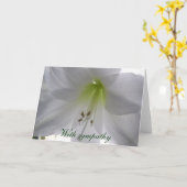 Lilie mit Beileid Karte (Gelbe Blume)