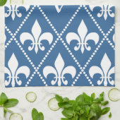 Lilie mit Monogramm Küchentuch (Gefaltet)