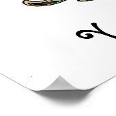 Lilie mit Muster - 07 Poster (Ecke)