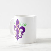 Lilie mit Perlen Kaffeetasse (Vorderseite Links)