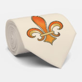 Lilie mit Regenbogenschattierung Krawatte (Gerollt)