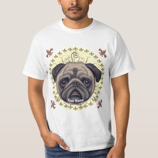 Lilie Mops T-Shirt (Vorderseite)