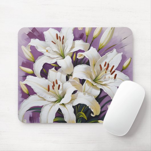 Lilie Mousepad (Mit Mouse)